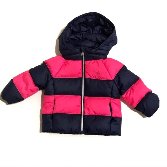 Ralph Lauren Other - Ralph Lauren striped Puffer Coat 9M